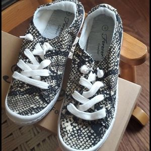 Snake print shoes
